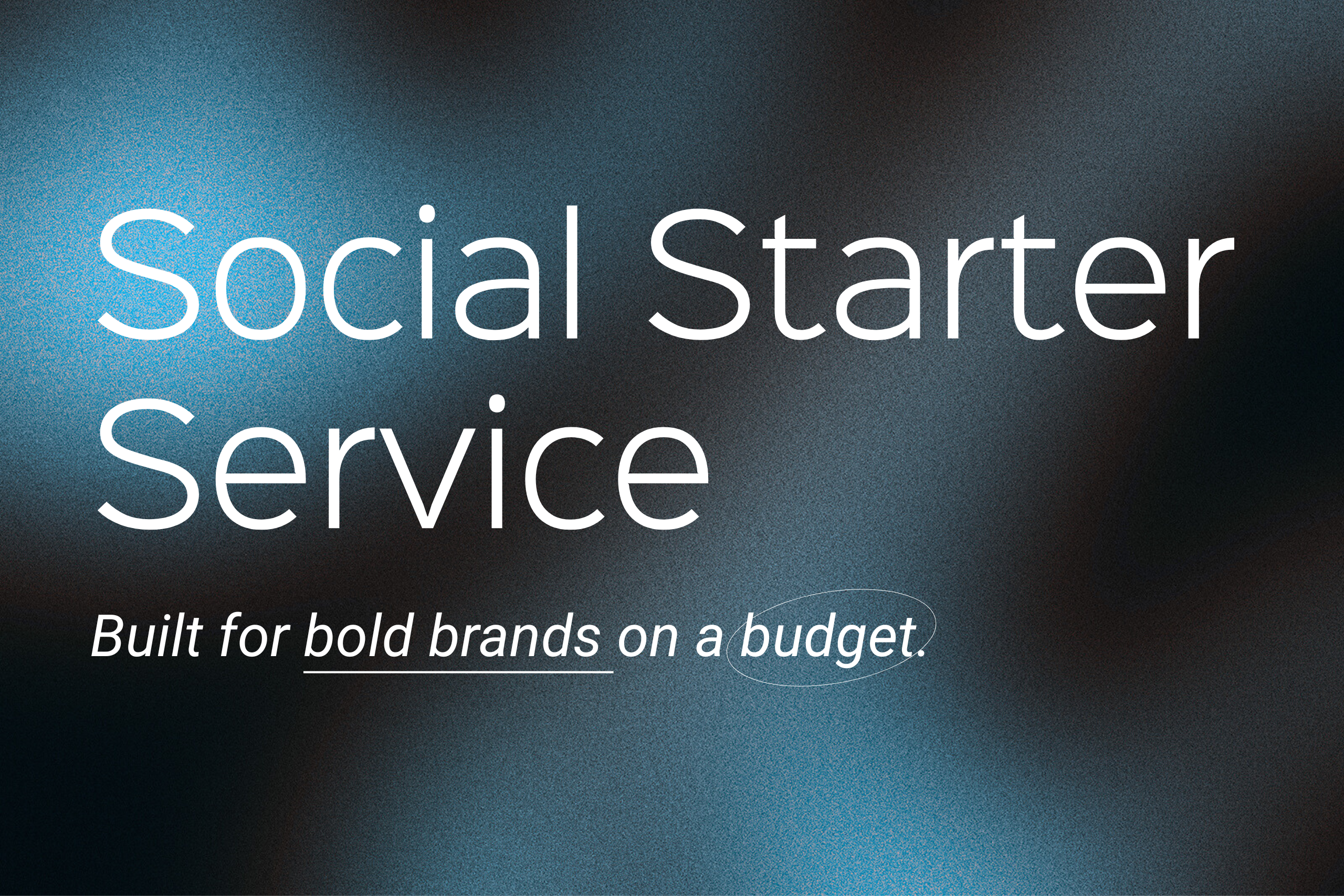 Social Starter Service Website Images Graphic for Siren's Social Starter Service